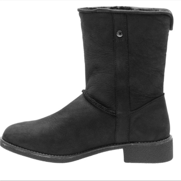 Abeo Burlington leather & shearling boots - Picture 1 of 10